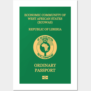 Liberia passport Posters and Art